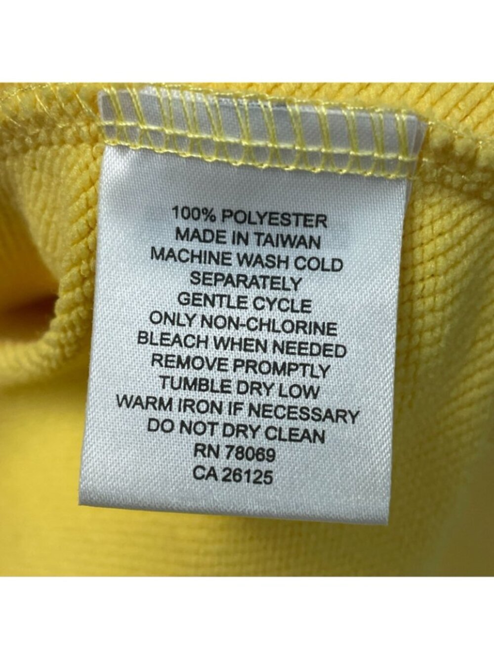 Ashworth Women's XL Performance Yellow Vest jacket Full Zip i2059 - Picture 7 of 10
